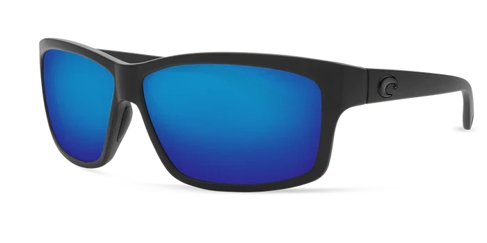 Costa TF01OBMP Fantail Sunglasses 580P Blue Mirror, Blackout Nylon
