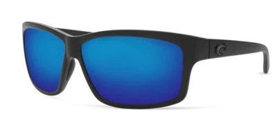 Costa TF01OBMP Fantail Sunglasses 580P Blue Mirror, Blackout Nylon
