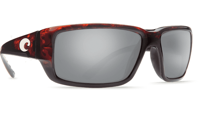 Costa TF10OSCP Fantail Sunglasses, Silver Mirror 580P Lens, Tortoise Nylon Frame