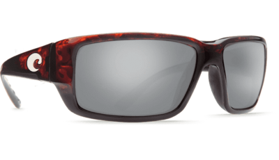 Costa TF10OSCP Fantail Sunglasses, Silver Mirror 580P Lens, Tortoise Nylon Frame