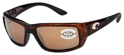 Costa TF10OSCGLP Fantail Sunglasses 580G Silver Mirror, Tortoise Nylon
