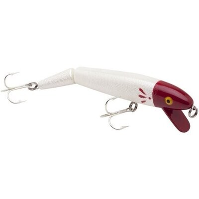 Cotton Cordell CJ928 Jointed Red Fin, 5&quot;, 5/8 oz, Pearl/Head, Floating