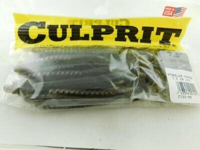 Culprit C720-55 Original Worm, 7 1/2", Watermelon Pepper, 18 Pk