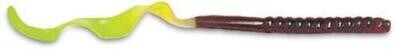 Culprit C720-J5 Original Worm, 7 1/2", Motor Oil/Chartreuse Tail, 13 Pk
