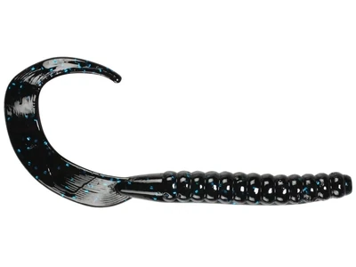 Culprit MAX-213 Fat Max Worm, 7" Black Blue Flake, 10 Pk