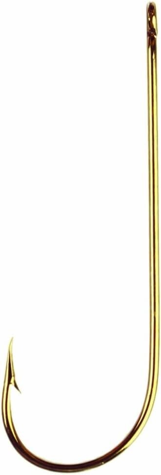 Eagle Claw  Aberdeen Light Wire Non-offset Bronze Hook, 100 pk	