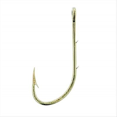 Eagle Claw 2/0 Bait holder Hook, Size 2/0,Bronze, 100 per Pack