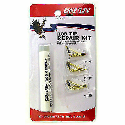 Eagle Claw GTAEC Rod Tip Repair Kit w/Glue Gold