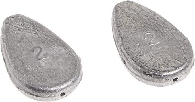 Eagle Claw WNOROLL-3 Lead No Roll Sinker 3oz 2Pk