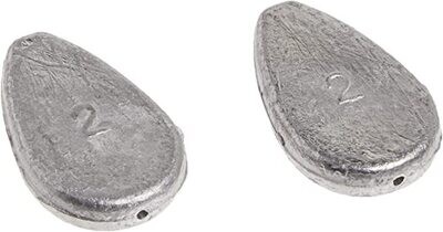 Eagle Claw WNOROLL-3 Lead No Roll Sinker 3oz 2Pk