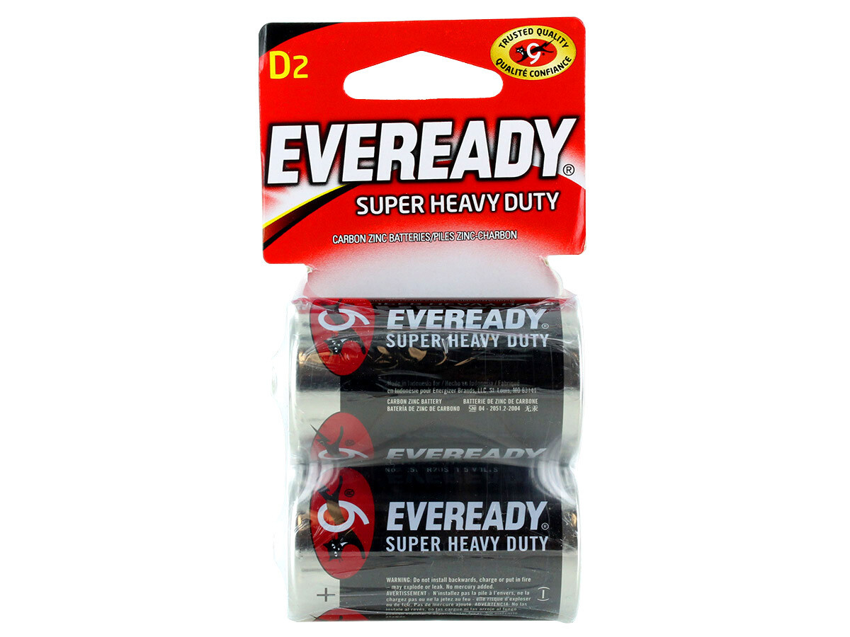 Energizer 1250SW-2 Super Heavy Duty Batteries D 2Pk