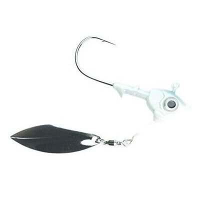 Fish Head 1700805 Stand-Up Spin Jighead, 1/4 oz, Pearl White