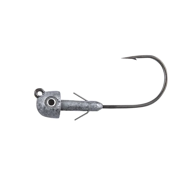 Fish Head V-Lock Swimbait Jighead, 1/2 oz, 5/0 Hook, Raw Shad, 2/Pack