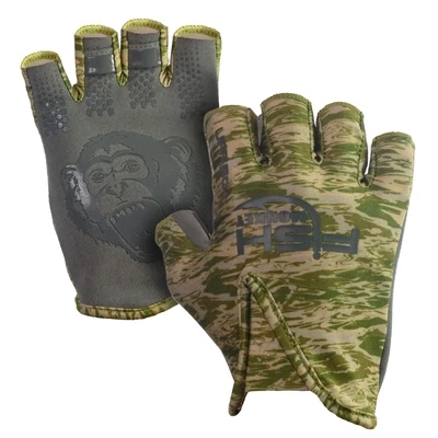 Fish Monkey Large Stubby Guide Glove Water Camo