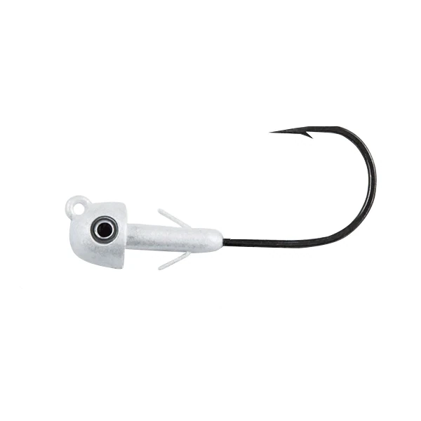 Fish Head V-Lock Swimbait Jighead, 3/4 oz, 5/0 Hook, Pearl