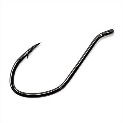 Gamakatsu 225420 Big River Bait Hook, Size 10/0, Needle Point, Wide