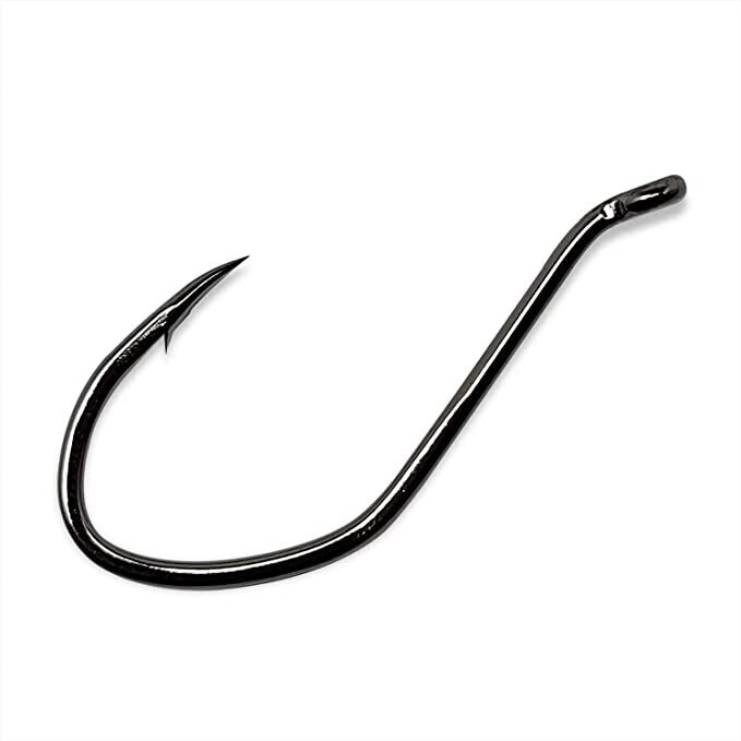 Gamakatsu 225418 Big River Bait Hook, Size 8/0, Needle Point, Wide