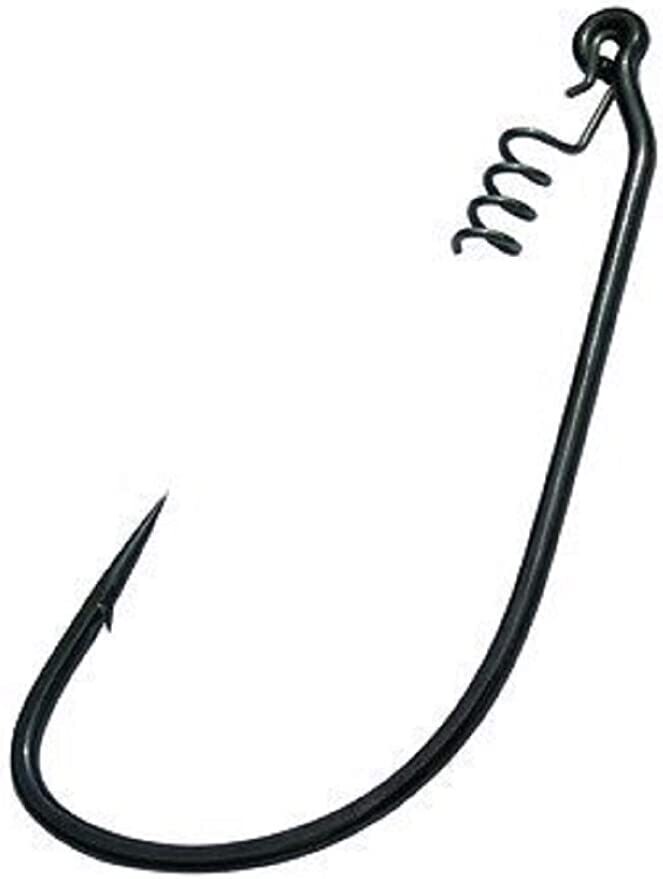 Gamakatsu 296416-3/16 Superline Weighted Worm Hook with Spring Lock