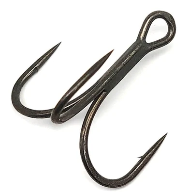 Gamakatsu G Finesse Treble Hook, Size 4, Barbed/Needle Point, Black, 6 per Pack