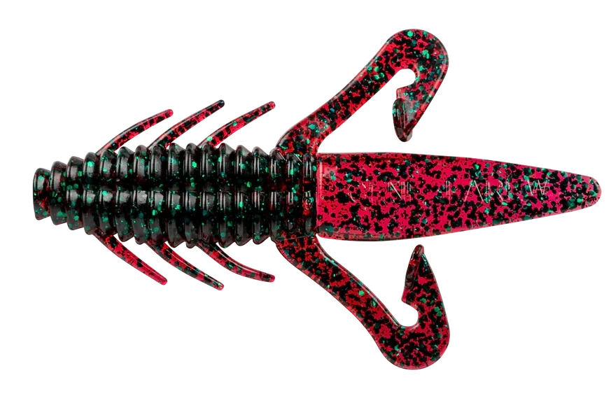 Gene Larew TBB15-8 Biffle Bug 4.25", Red Bug (LAM), 8/Bag