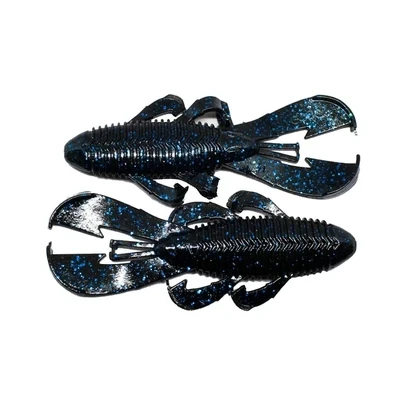 Googan Bandito Bug  4'' Black Blue Flake 7p
