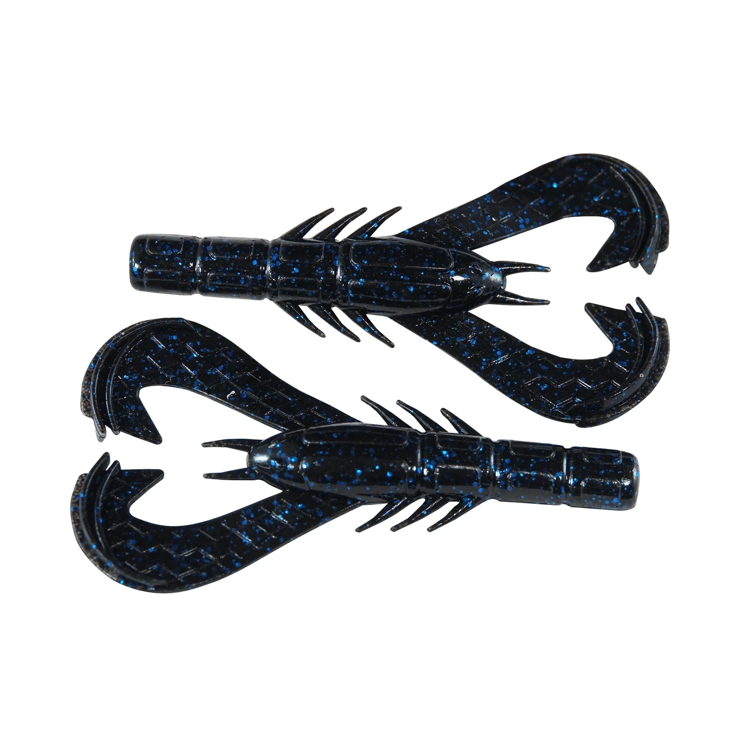 Googan Krackin' Craw 4'' Black Blue Flake 7pk