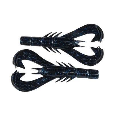 Googan Krackin' Craw 4'' Black Blue Flake 7pk