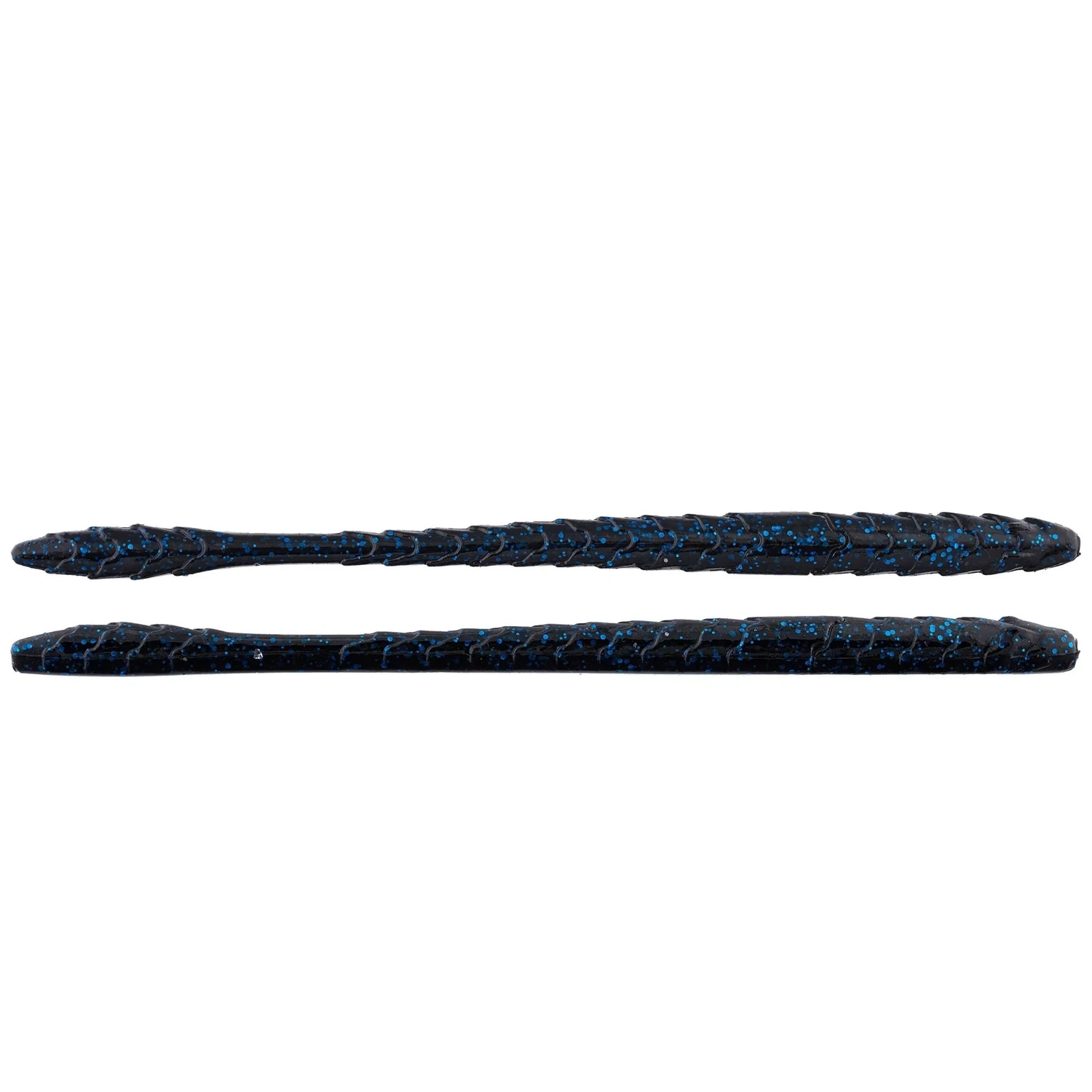 Googan Slim Shake Worm 6'' Black Blue Flake 9pk