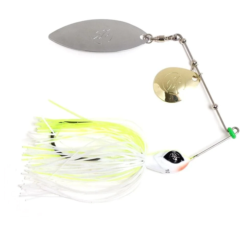 Googan Squad Zinger SpinB 3/8oz Chartreuse White