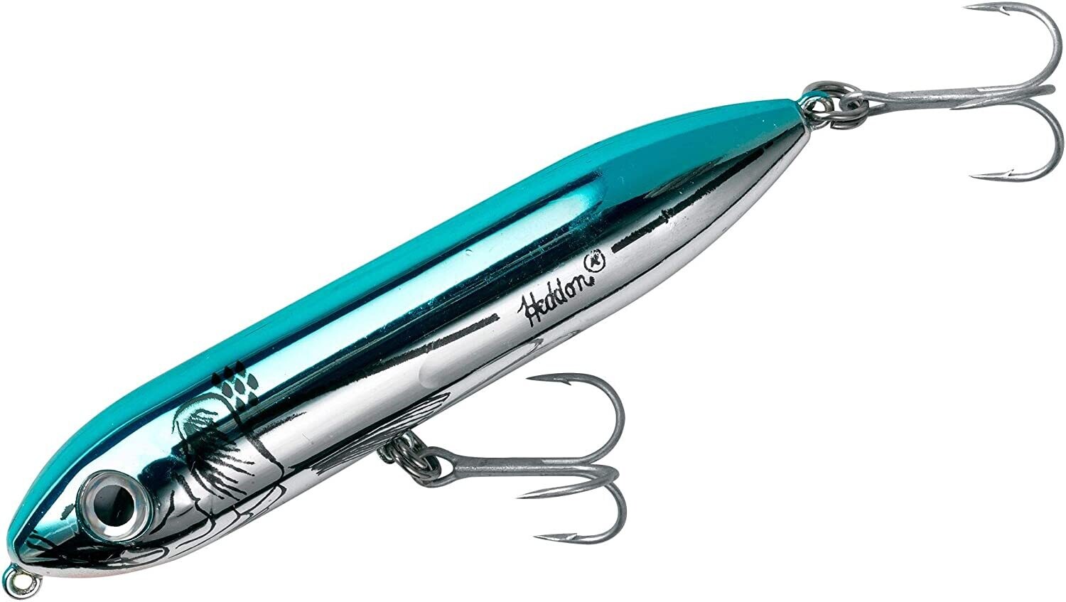 Heddon  Super Spook Topwater Bait, 5", 7/8 oz, Blue Chrome