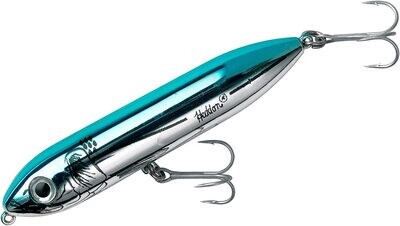 Heddon  Super Spook Topwater Bait, 5&quot;, 7/8 oz, Blue Chrome