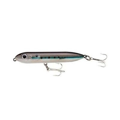 Heddon  Super Spook XT Topwater Bait, 5", 1 oz, Silver