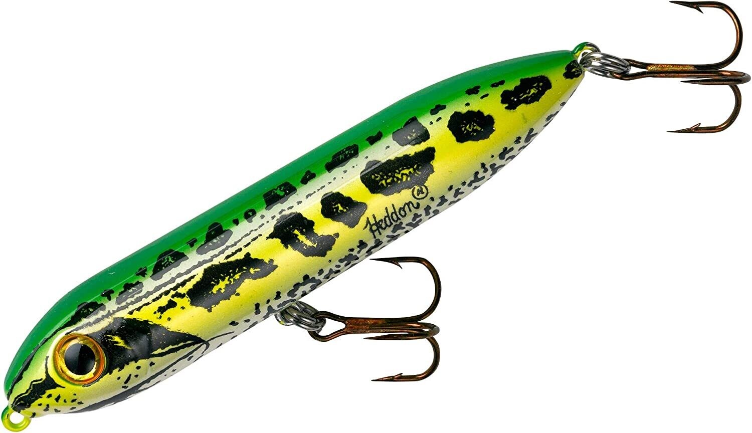 Heddon Super Spook Topwater Bait, 5", 7/8 oz, Frog, Floating