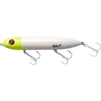 Heddon Super Spook Topwater Bait, 5&quot;, 7/8 oz, White Chartreuse Head