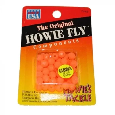 Howie 6mm facetted beads; Orange Glow, 50pk 