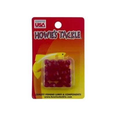 Howie 6mm facetted beads; Ruby Red, 50pk 