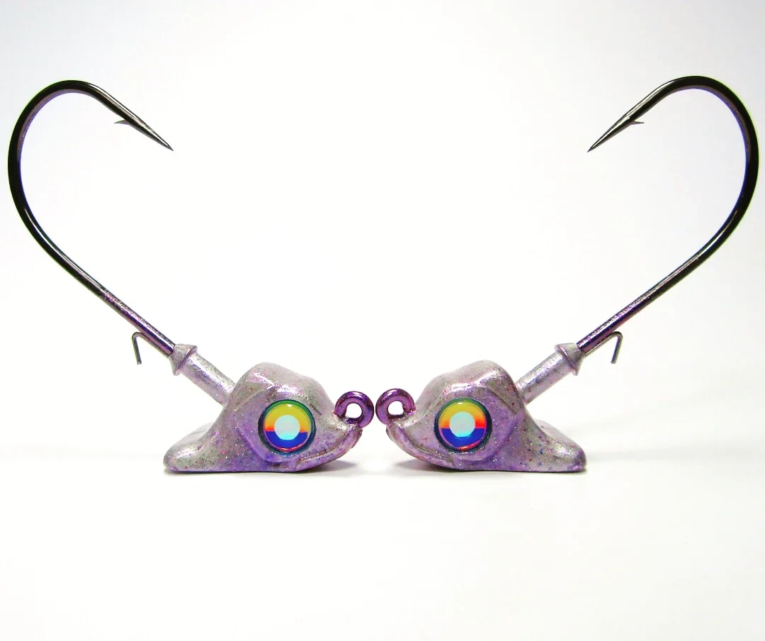 Hog Farmer Stand up swimait head 3/4oz. 7/0 purple gizzard