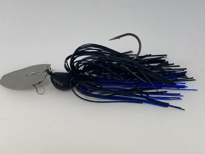Johnston Bladed jig 3\8oz Black/Blue
