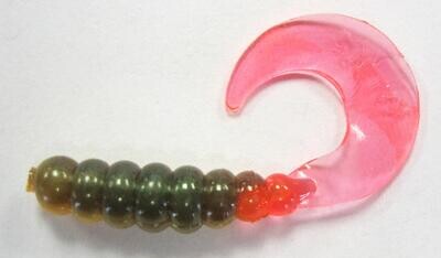 Kalin 2TG10-817 Triple Threat Grub 2", Yeller Dog, 10/Pack	