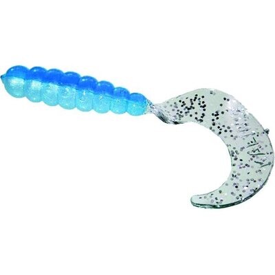 Kalin 2TG10-814 Triple Threat Grub 2", Blue/Sliver, 10/Pack	