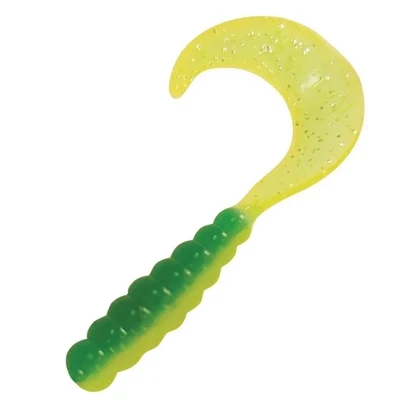 Kalin 2TG10-871 Triple Threat Grub 2", Green Hornet, 10/Pack	