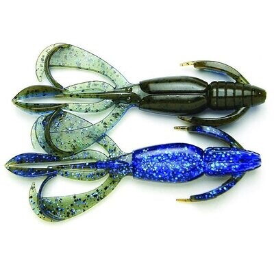 Keitech CF36402 Crazy Flapper Okeechobee Craw, 3.6" Twin Tail
