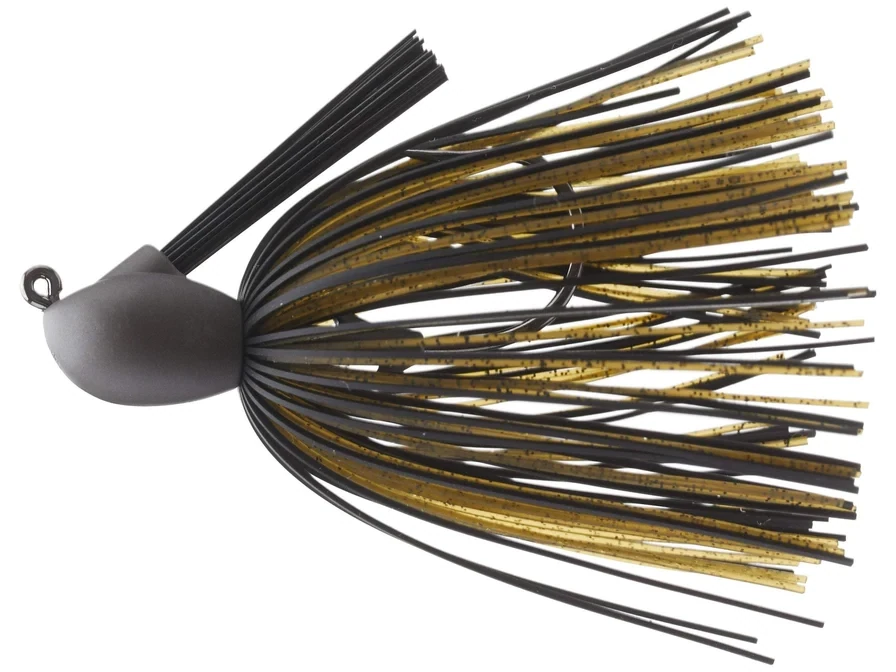 Keitech Tungsten F-ball Jig 1/2 oz Green Pumpkin/Black