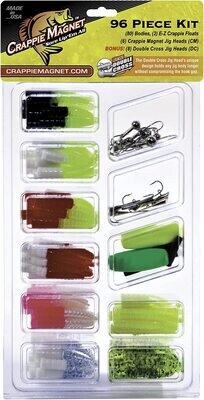 Leland 87499 Crappie Magnet Kit, 96 Pieces, 6 Crappie Magnet Jigheads