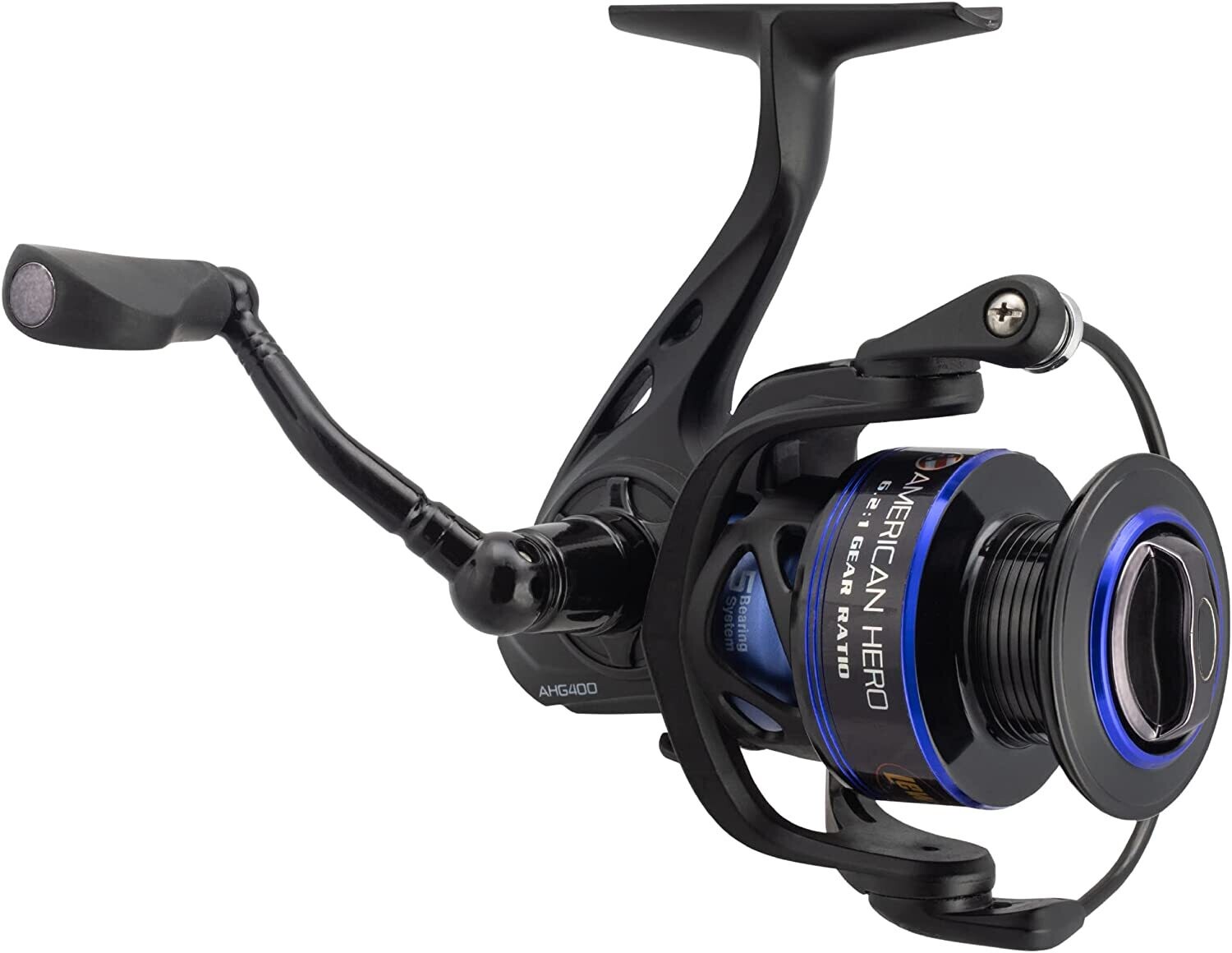 Lew&#39;s SSG400 SSG Speed Spin Spinning Reel, Rev. Handle, Front