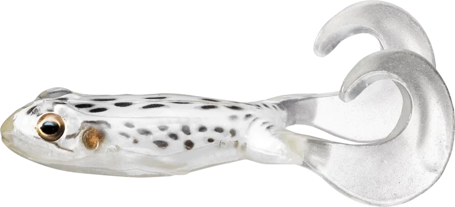 LiveTarget  Freestyle Frog, 3", Albino/White