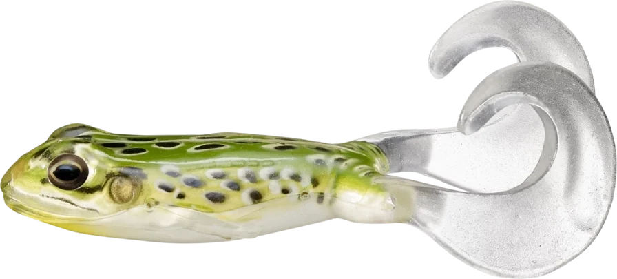 LiveTarget Freestyle Frog, 4", Floro Green/Yellow