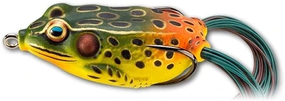 LiveTarget Frog Hollow Body Topwater Lure, 2 5/8", 2/0 Hook, 3/4 oz, Emerald/Red, Floating