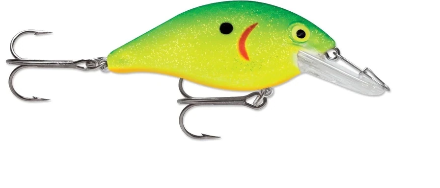 Luhr Jensen Speed Trap Crankbait, 2 3/4", 1/4 oz, Chartreuse Shad & Crystal