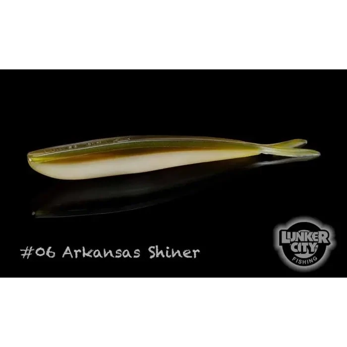 Lunker City 50600-6 Fin-S Fish 5-3/4" Ark Shiner 10Pk